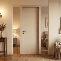 Porte intérieure TH50 en aluminium et bois, feuille de porte de 50 mm remplie de graphène, cadre en alliage d'aluminium, insonorisée et étanche pour chambre à coucher, hôtel, appartement