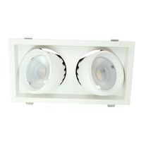 Square COB Gimbal LED Tersembunyi Down Light Adjustable Jasa Pasang Downlight