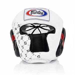 Fairtex HG10 Protecteur de tête de super sparring kickboxing de haute qualité en cuir véritable pour équipement d'entraînement de boxe - Product Image 1