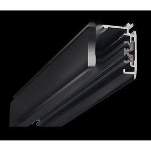 Sistema di illuminazione a binario, lunghezza 2m, colore nero, pellicola PE, ideale per evidenziare ambienti e valorizzare elementi - Product Image 1