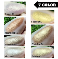 Maquillage paillettes contour bronzant visage miroitant poudre surbrillance palette cosmétiques marque privée surligneur