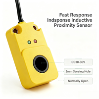Sensor de Proximidad Inductivo de Respuesta Rápida, Detección de 2 mm, Salida Normalmente Abierta de 2 Cables CC, Interruptor de Automatización Industrial