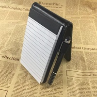 Bloc-notes portable breveté en stock, format A7, petit carnet avec logo imprimé, multifonctionnel, avec notes autocollantes, mini carnet de poche en PU