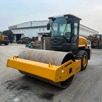 Compacteur de sol 8 tonnes XS85J à double vitesse, rayon de braquage de 5702 mm pour la préparation des mines et des ports