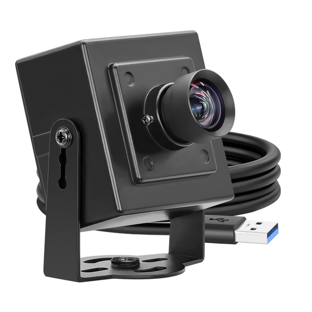 USB3.0 High Speed 400fps Global Shutter Industrial Camera 6mm Lens 60Degree No Distortion UVC Plug and Play PC Mini Camera