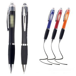 Lápiz Táctil Multifunción 3 en 1 con Punta Iluminada, Linterna LED para Escritura Nocturna + Lápiz para Pantallas Táctiles + Bolígrafo - Product Image 2