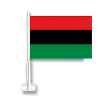 Drapeau du Nigeria pour voiture, drapeau de fenêtre de voiture en polyester avec mât inclus, décorations patriotiques pour les célébrations de festivals et les défilés