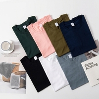 T-shirts Oversize 260 GSM en Coton Uni Personnalisables 100% Coton, T-shirt Vierge avec Impression de Logo Personnalisé, T-shirts Blancs à Épaules Tombantes pour Hommes