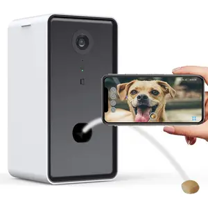 Neuankömmling Wifi Video Smart Hundes pielzeug Snack Treat Spender Cat Interactive Food Teaser APP Kamera Automatische Tier fütterung