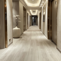 Plancher en vinyle Oushe imperméable WPC 5,5 mm LVT SPC, parquet en vinyle, motif en chevrons, avec colle, PVC plastique