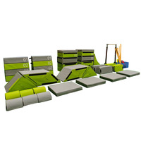 Équipement de fitness et d'entraînement de parkour pour enfants de 3 à 12 ans, pour l'intérieur et l'extérieur des écoles maternelles - Pack sensoriel en PVC souple