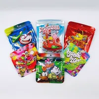 Sacs refermables personnalisés en mylar avec fermeture éclair, résistants aux odeurs, à poser, pour l'emballage alimentaire, sacs d'emballage colorés, impression numérique