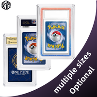 Boîtier de présentation en acrylique pour cartes gradées, protection de slab, couvercle magnétique pour cartes Pokémon et TCG, compatible PSA Slabmags
