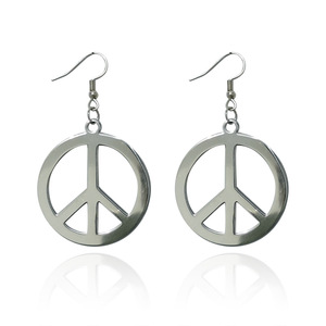 Orecchini Pendenti in Acciaio Inossidabile dal Design Esagerato per Donne, Orecchini a Gancio Anti-Guerra e Pace, Gioielli da Festa e Regali - Product Image 2
