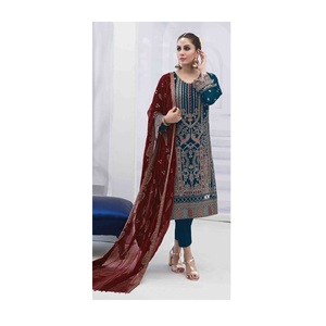 Высококачественные индийские пакистанские женские газонные костюмы Shalwar Kameez для праздников и вечеринок из Индии