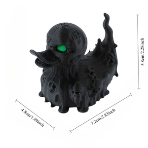Ornamento da Scrivania Moderno Stile Metà Secolo, Anatra Demone di Halloween Stampata in 3D, per Laurea e Battesimo - Product Image 2
