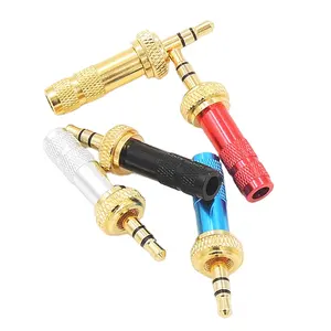 New Mini 3.5mm Thread Speaker Audio Jack Stereo Plug Special Gold Plated 3.5 Stereo Plug For DIY