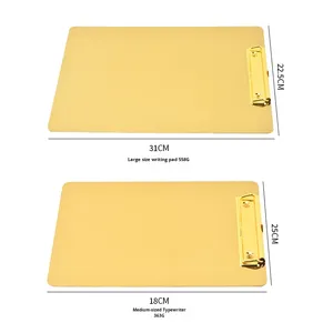 Stainless Steel Single File <strong>Document</strong> <strong>Storage</strong> <strong>Box</strong> Writing Board WordPad Office School Stationery Holder Organizer Case Clip - Product Image 4