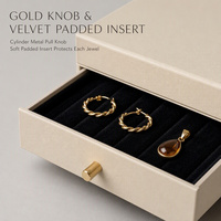 Boîte cadeau rigide personnalisée pour bijoux, cosmétiques, bougies, style tiroir, revêtement UV, texture lin, luxe, vente en gros, logo personnalisé