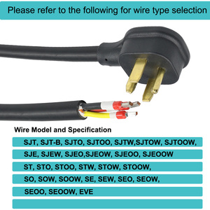 10AWG NEMA 14-30P Power Cord, 30 Amp Dryer <b>Plug</b>, Durable <b>Replacement</b> Cable, Industrial Grade, Safe Power Transmission - Product Image 3