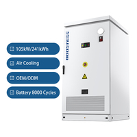 BOOSTESS 241 kWh Système de stockage d'énergie au lithium-ion industriel et commercial en coffret extérieur refroidi par air, options réseau et hors réseau