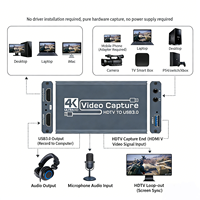 Tarjeta de Captura de Video y Audio HDMI a USB 3.0 4K para Juegos, HDTV, Computadora y TV