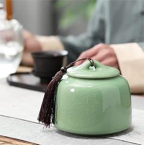 Pabrik MSH penjualan langsung Longquan keramik es retak besar Pot teh segel Jar - Product Image 5