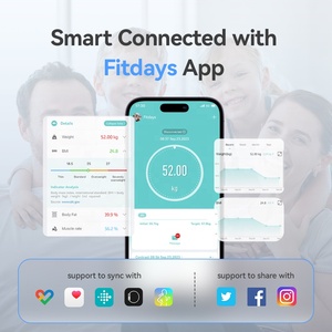 Thông Minh Thành phần màn hình không dây BMI màu xanh răng sức khỏe kỹ thuật số trọng lượng cơ thể chất béo quy mô - Product Image 6