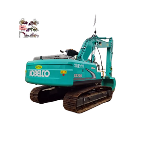 Usado Kobelco SK200D 200 Ton Earth Mover Digger Medium de segunda mano con componentes de núcleo Motor Bomba - Product Image 1