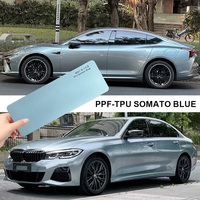 Película Protectora de TPU Autorreparable de Primera Calidad Somato Blue, con Cambio de Color, para Recubrimiento de Carrocería Automotriz
