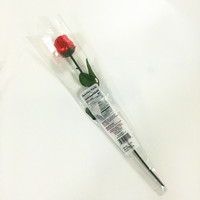 Enkelvoudige boeketverpakking transparante BOPP hitteverzegelbare duurzame bloemenhoes