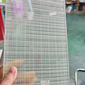 Écrans de sécurité en verre trempé à faible teneur en fer, ultra blancs, imprimés par sérigraphie, avec treillis métallique <span class=keywords><strong>pour</strong></span> les escaliers extérieurs des hôpitaux - Product Image 1