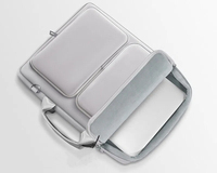 Maletín Portaordenador Portátil Coreano Simple y Duradero con Correa para el Hombro, Organizador de Viaje, Impermeable, para Tablets de 14 Pulgadas