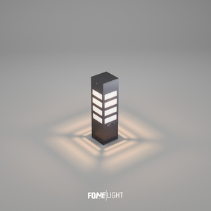 Vilorita Plexiglas grillé aluminium extérieur jardin passerelle borne lumineuse 35cm IP65 étanche LED éclairage paysager décoratif - Product Image 1