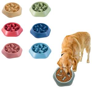 Comedouro Lento para Cães em Forma de Osso, Antiderrapante, para Alimentação Lenta de Animais de Estimação - Product Image 1