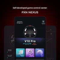 Volant de jeu PXN V10 Pro avec retour de force de torsion et vibrations, compatible avec Xbox One Series S/X, PS4, PC, avec pédale, levier de vitesses