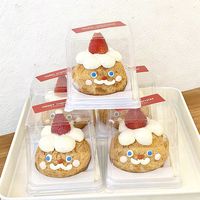 Boîte à gâteau basque de 4 pouces, emballage pour dessert, boîte transparente pour gâteau au fromage, moule pour pâtisserie maison