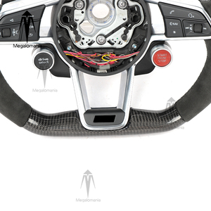 Volant de voiture en fibre de carbone OEM d'origine, compatible avec <span class=keywords><strong>Audi</strong></span> TT R8 MK3 TTRS TTS MK2 R8 S3 S4 S5 S6 S7 RS3 RS4 RS5 RS6 RS7 A3 A5 A6 - Product Image 4