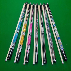 Taco de billar de madera de arce de 58 pulgadas con unión central, taco de dos piezas con punta de 13 mm para billar americano y snooker - Product Image 1