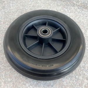 Rueda giratoria de espuma PU de 8 "y <span class=keywords><strong>10</strong></span>" para Andador de silla de ruedas, carrito de compras, rueda libre plana de <span class=keywords><strong>10</strong></span> pulgadas y neumático para orinal de ancianos - Product Image 5