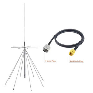 Antenne Discone D3000N 25-3000 MHz pour la réception de signaux avec câble RG58 - Product Image 1