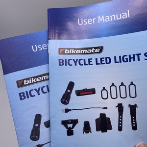 Haute qualité FSC prix bon marché personnalisé vélo lumière LED livre catalogue livret impression manuel d'instructions - Product Image 3