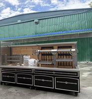 Matériel de restauration pour hôtels et restaurants en acier inoxydable 304, barbecue argentin de style lift, barbecue au charbon de bois Santa Maria