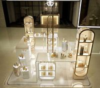 Meubles de magasin de détail, écologiques, robustes, éclairage LED, présentoir de parfums, taille et couleur personnalisables, garantie de 3 ans
