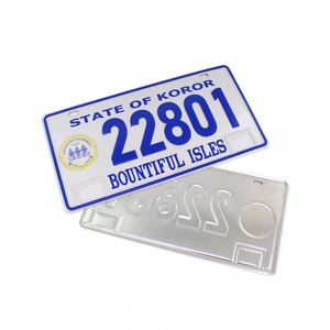 Placa de Matrícula Europea Reflectante Personalizada con Números, Venta al Por Mayor - Product Image 2