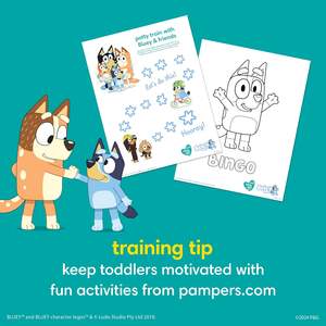 กางเกงฝึกการขับถ่าย Easy Ups ลายบลูอี้ สำหรับเด็กวัยหัดเดิน 24 เดือนขึ้นไป ไซส์ 3T-4T ขายส่ง 100% - Product Image 3