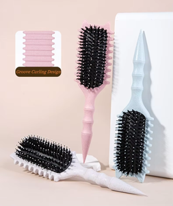 Cepillo para el Cabello con Orejas de Gato Adorable, con Mango de Paja de Trigo, Múltiples Colores, Diseño Moderno para Desenredar y Peinar, Uso Doméstico - Product Image 4