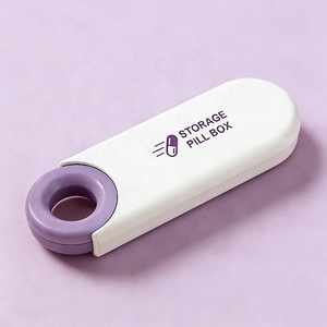 Wholesale Medibox Portable Mini Plastic Pill Dispenser Case Travel-friendly <b>Waterproof</b> 3 Grids <b>Storage</b> <b>Box</b> for Daily Weekly Use - Product Image 3