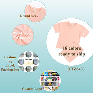 1-13 anni di moda estiva set di abbigliamento per bambine e bambine vestiti carini da ragazzo e da donna 2 pezzi set di pantaloncini da ciclismo in cotone per ragazze - Product Image 5