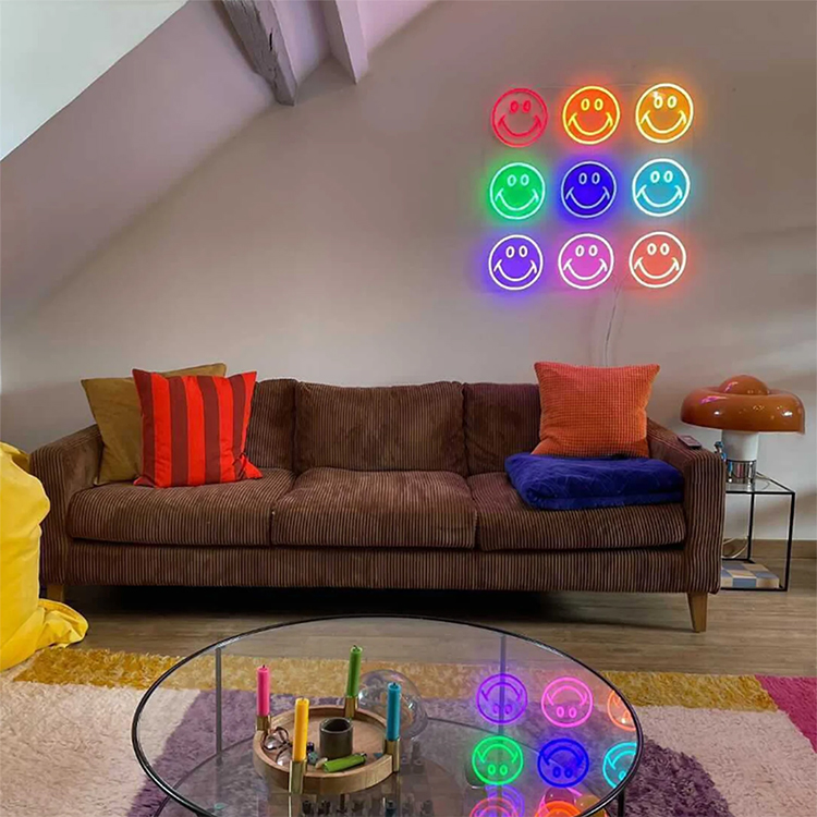 スマイリーフェイス アート サイン入り スマイリーフェイスラヴ アート